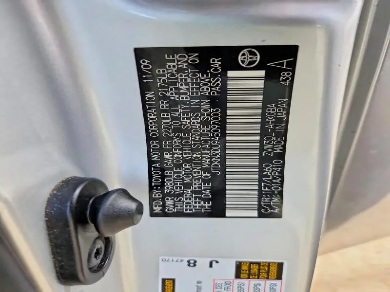 2010 TOYOTA PRIUS IV  