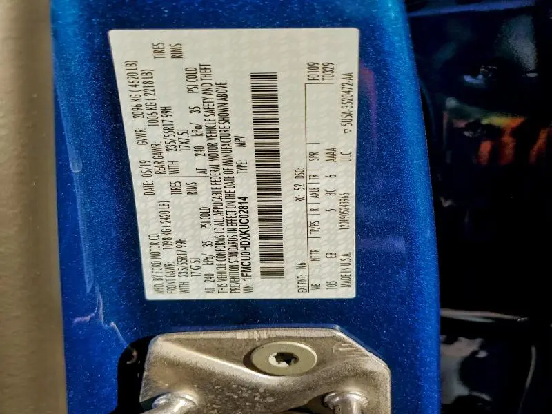 2019 FORD ESCAPE SEL  