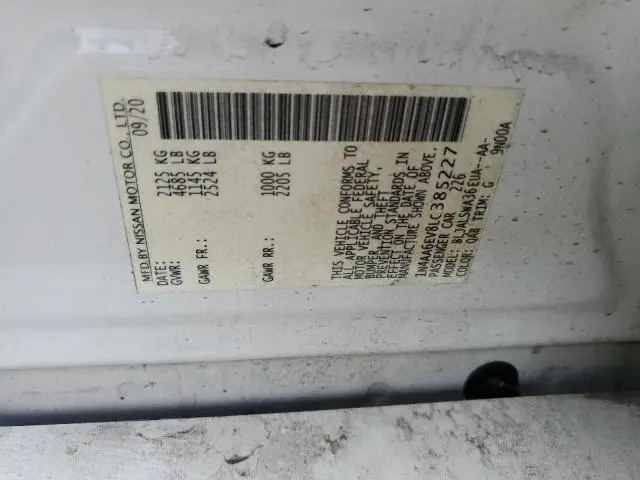 2020 NISSAN MAXIMA SR  