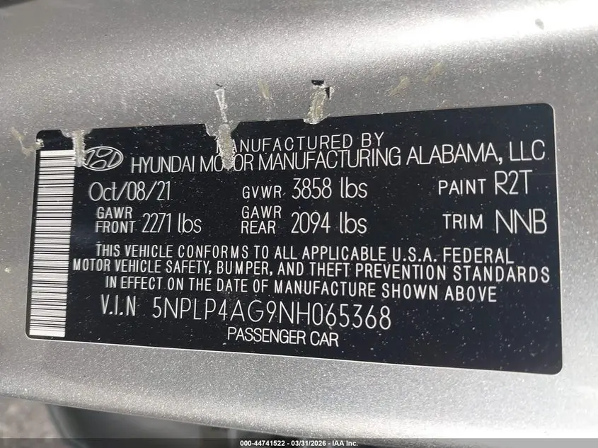 2022 HYUNDAI ELANTRA LIMITED