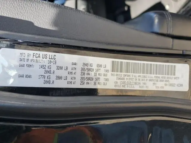 2020 DODGE DURANGO GT  