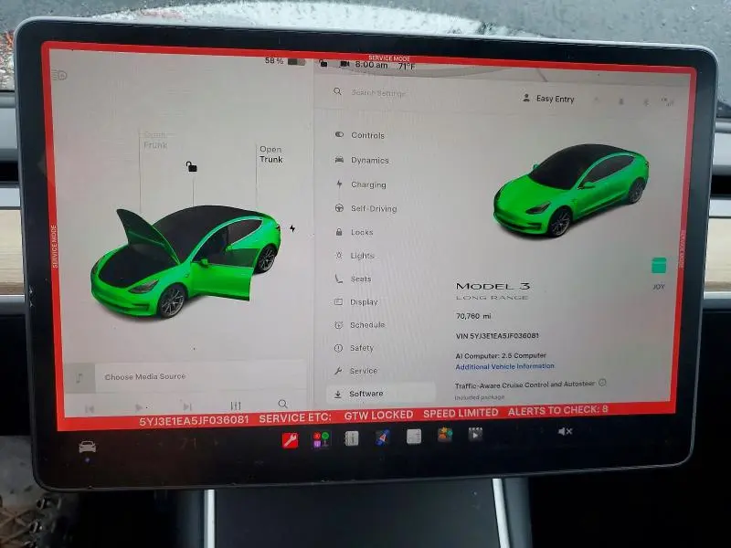 2018 TESLA MODEL 3   