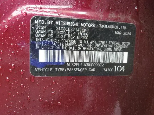 2024 MITSUBISHI MIRAGE G4 ES  