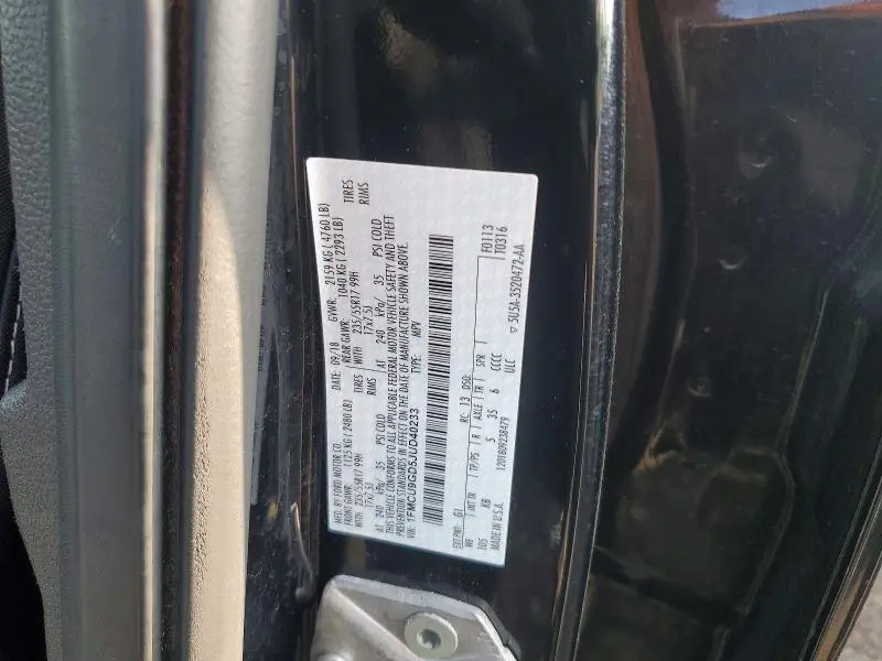 2018 FORD ESCAPE SE  