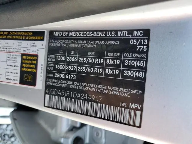 2013 MERCEDES-BENZ ML 350  