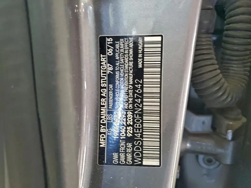 2015 MERCEDES-BENZ CLA 250  