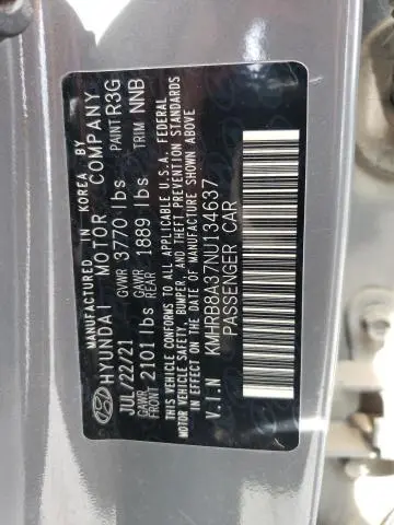 2022 HYUNDAI VENUE SE  