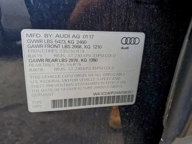 2017 AUDI Q5 PREMIUM  