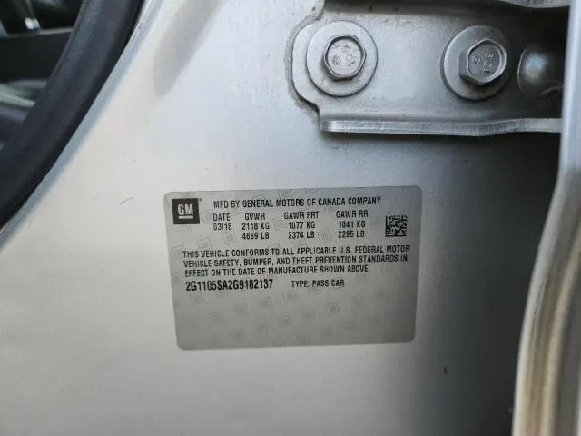 2016 CHEVROLET IMPALA LT  