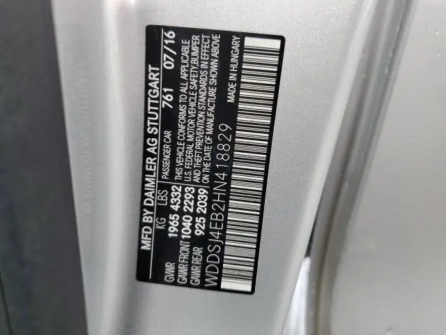 2017 MERCEDES-BENZ CLA 250  