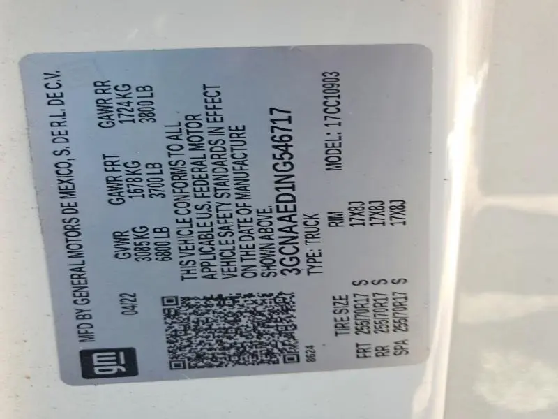 2022 CHEVROLET SILVERADO C1500  