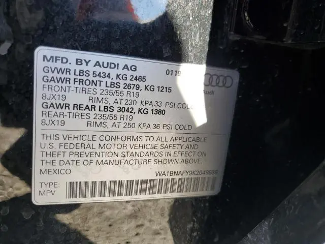 2019 AUDI Q5 PREMIUM PLUS  