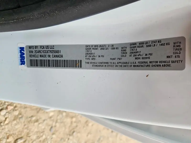 2026 CHRYSLER VOYAGER LX  