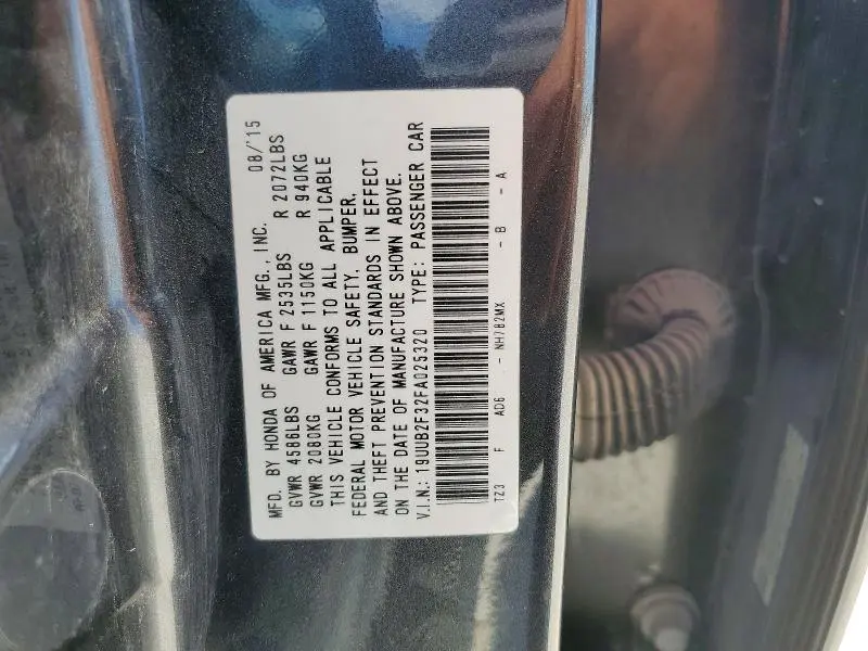2015 ACURA TLX   