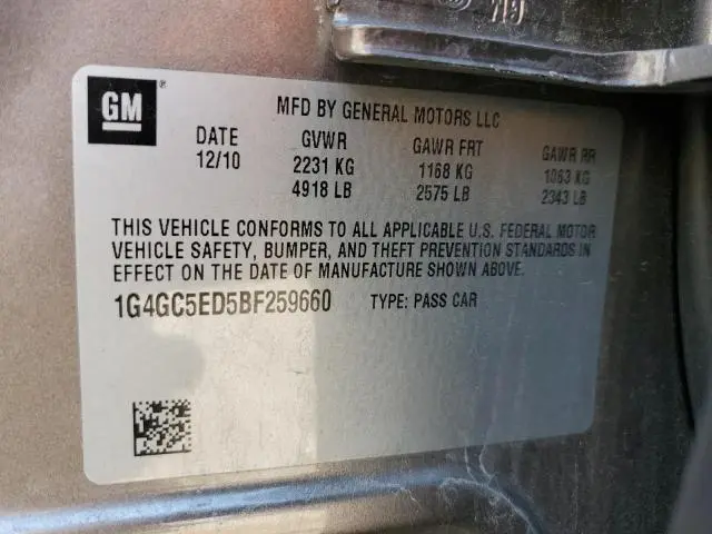 2011 BUICK LACROSSE CXL  