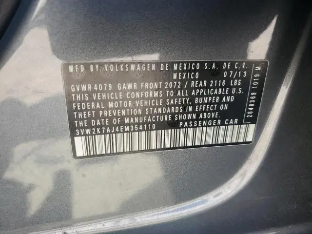 2014 VOLKSWAGEN JETTA BASE  