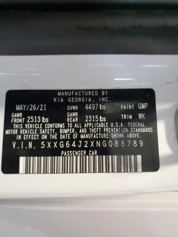 2022 KIA K5 GT LINE  