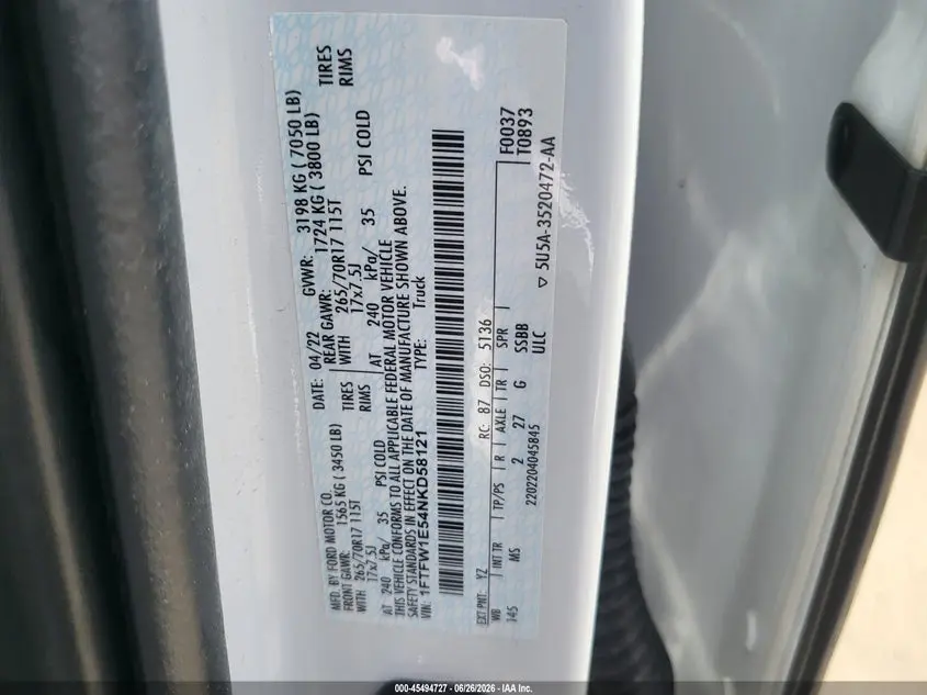 2022 FORD F-150 XLT