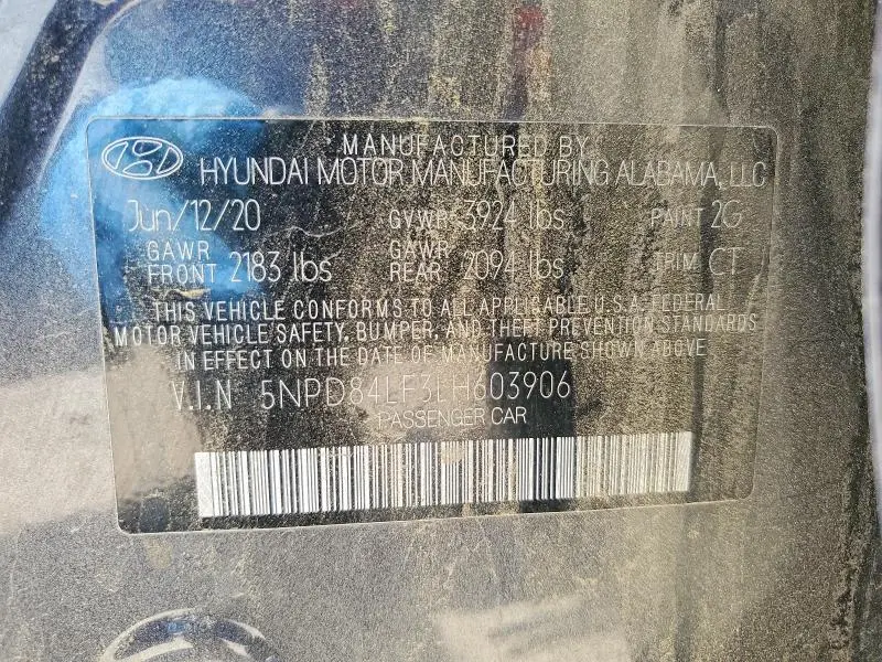 2020 HYUNDAI ELANTRA VALUE EDITION  