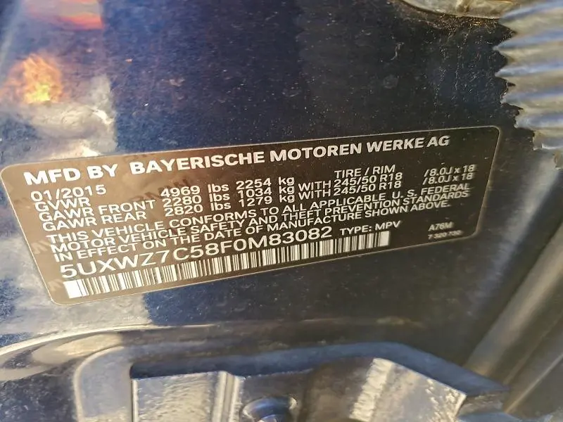 2015 BMW X3 SDRIVE28I  