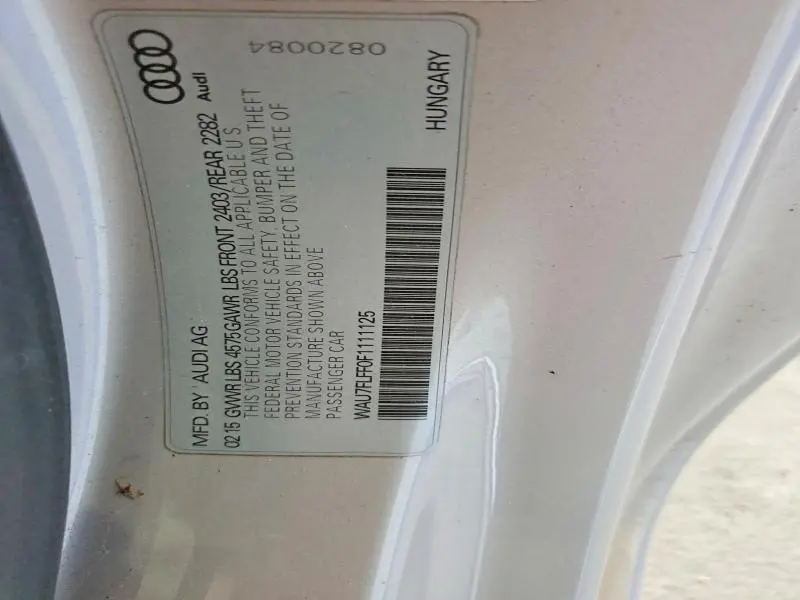 2015 AUDI A3 PREMIUM  