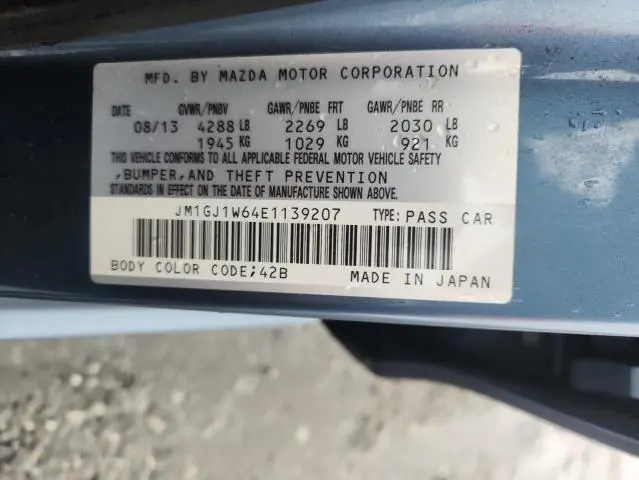 2014 MAZDA 6 GRAND TOURING  