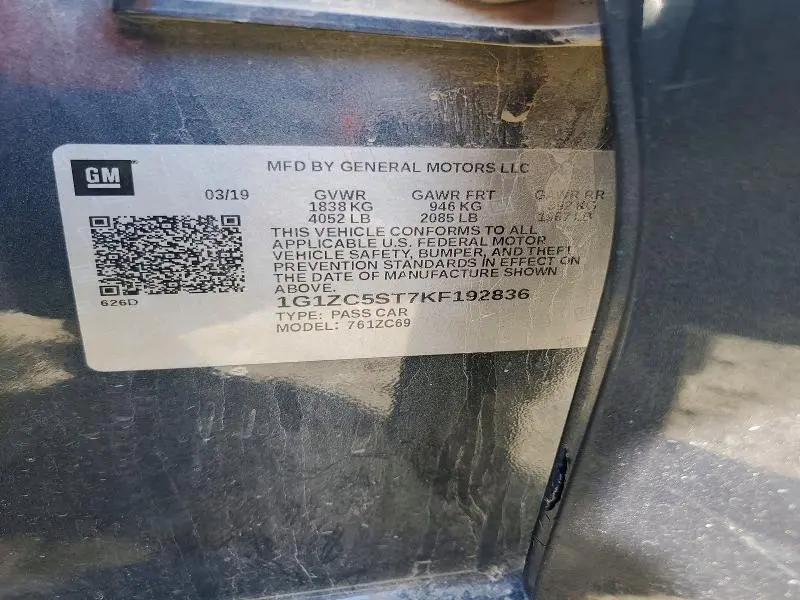 2019 CHEVROLET MALIBU LS  
