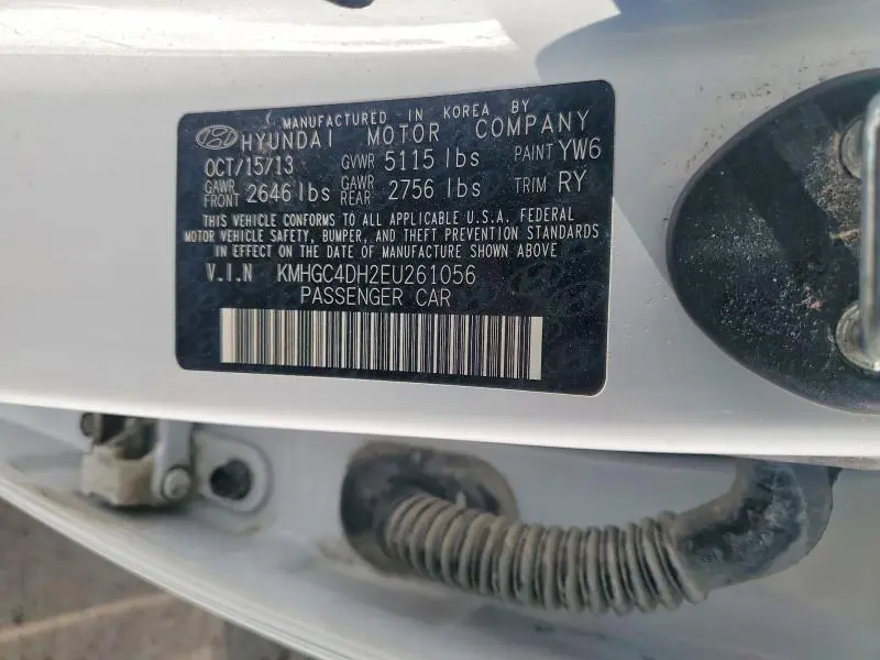 2014 HYUNDAI GENESIS 5.0L  