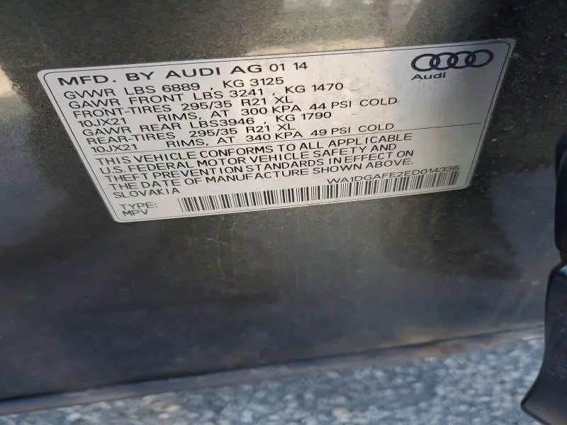 2014 AUDI Q7 PRESTIGE  