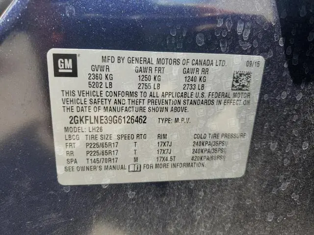 2016 GMC TERRAIN SLE  