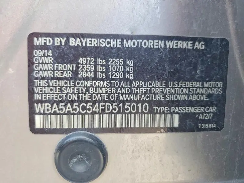 2015 BMW 528 I  