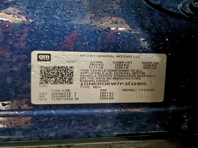 2023 CHEVROLET TRAVERSE LT  