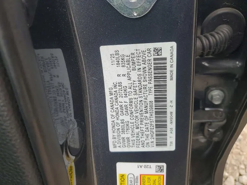 2026 HONDA CIVIC SPORT  