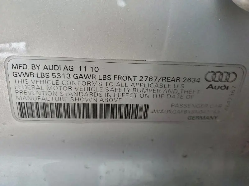 2011 AUDI A6 PRESTIGE  