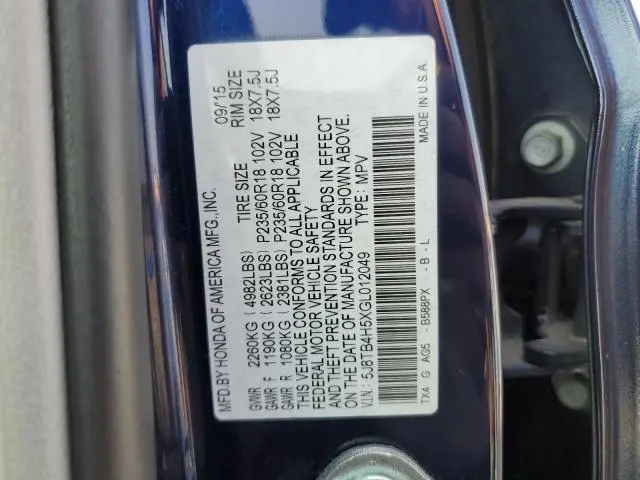 2016 ACURA RDX TECHNOLOGY  