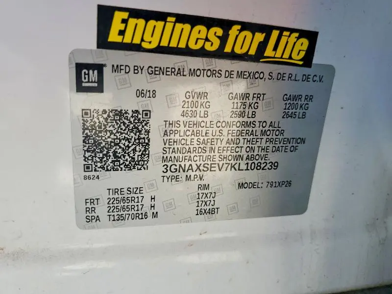 2019 CHEVROLET EQUINOX LS  