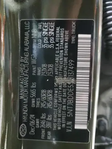 2025 HYUNDAI SANTA CRUZ SEL  