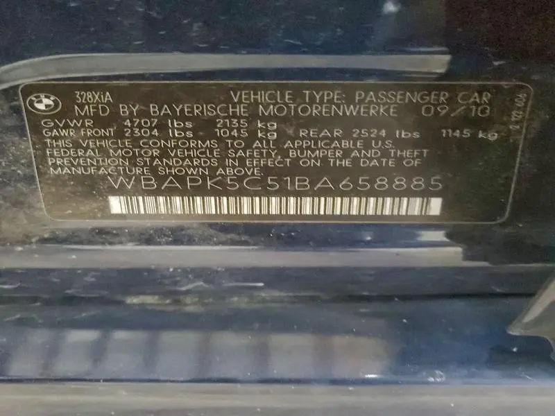 2011 BMW 328 XI SULEV  