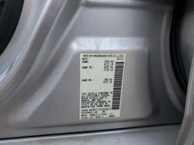 2015 NISSAN ALTIMA 2.5  