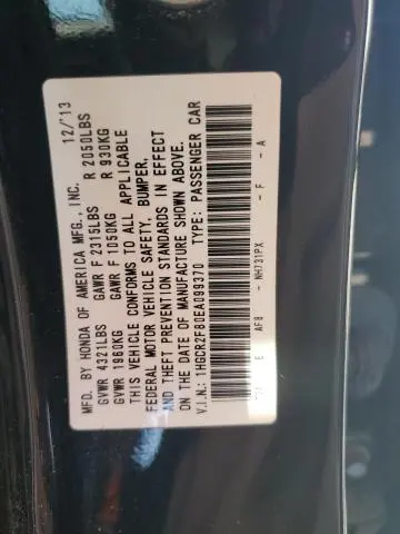 2014 HONDA ACCORD EXL  