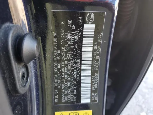 2018 LEXUS ES 350  