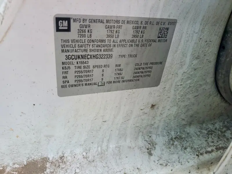 2017 CHEVROLET SILVERADO K1500  