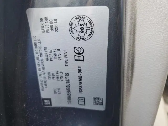 2011 BUICK LUCERNE CX  