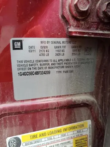 2011 BUICK LACROSSE CXL  