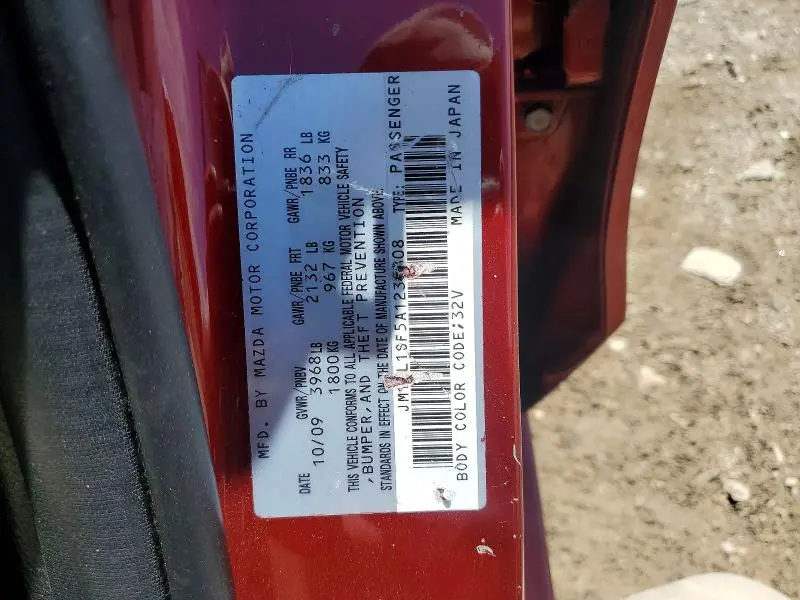 2010 MAZDA 3 I  
