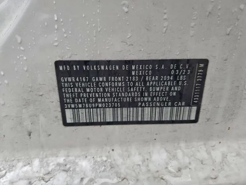 2023 VOLKSWAGEN JETTA S  