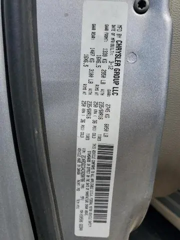 2012 DODGE GRAND CARAVAN SXT  