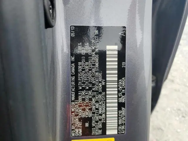 2013 LEXUS RX 350 BASE