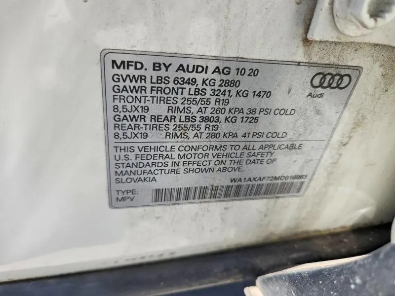 2021 AUDI Q7 PREMIUM  