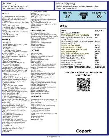 2015 MERCEDES-BENZ S 550  